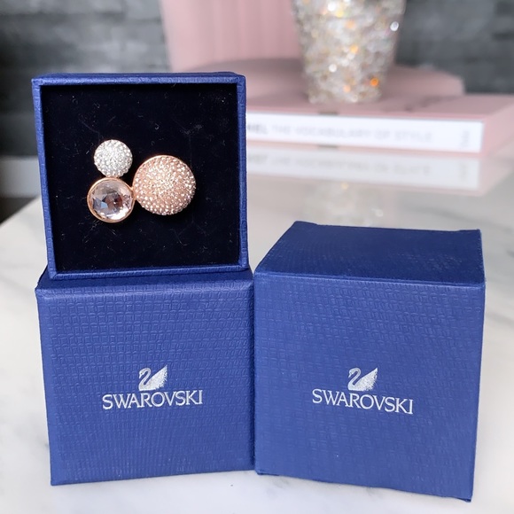 Swarovski Rose Gold and Crystal Ring - Picture 1 of 1